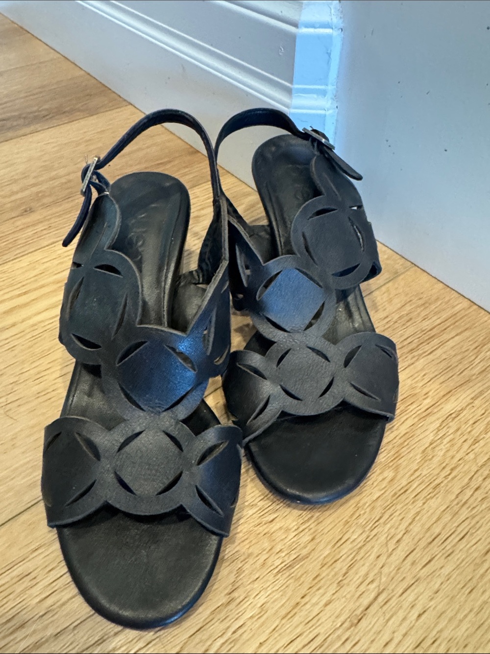Bueno Black Cutout Slingback Sandals- black - worn once.